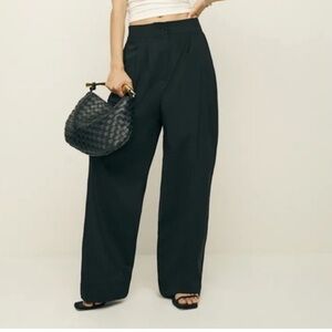 NWT Reformation Laura Harrier Pants size 6 charcoal color